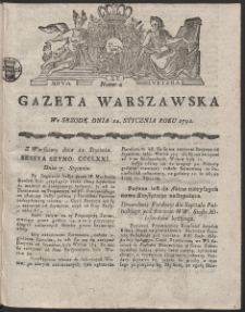 Gazeta Warszawska. R.1791 Nr 4