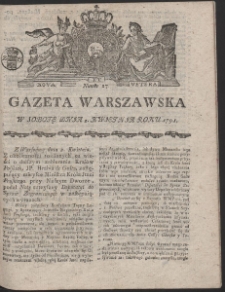 Gazeta Warszawska. R.1791 Nr 27