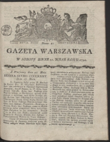 Gazeta Warszawska. R.1791 Nr 41