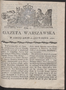 Gazeta Warszawska. R.1791 Nr 57