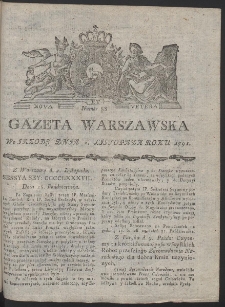 Gazeta Warszawska. R.1791 Nr 88