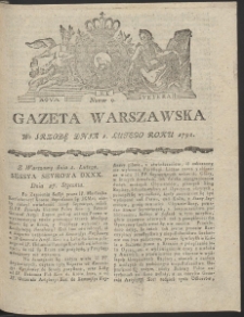 Gazeta Warszawska. R.1792 Nr 9