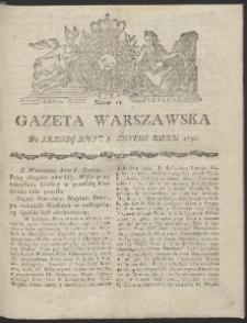 Gazeta Warszawska. R.1792 Nr 11