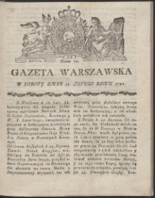 Gazeta Warszawska. R.1792 Nr 14