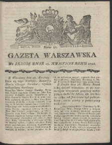 Gazeta Warszawska. R.1792 Nr 31