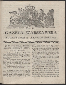 Gazeta Warszawska. R.1792 Nr 34