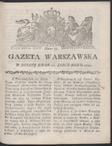 Gazeta Warszawska. R.1792 Nr 59