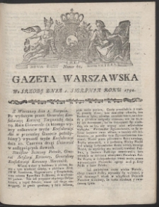 Gazeta Warszawska. R.1792 Nr 61