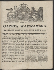 Gazeta Warszawska. R.1792 Nr 65