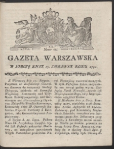 Gazeta Warszawska. R.1792 Nr 68