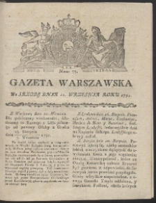 Gazeta Warszawska. R.1792 Nr 73