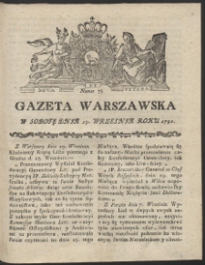 Gazeta Warszawska. R.1792 Nr 78