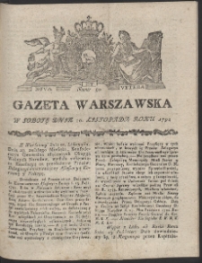 Gazeta Warszawska. R.1792 Nr 90