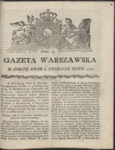 Gazeta Warszawska. R.1792 Nr 98