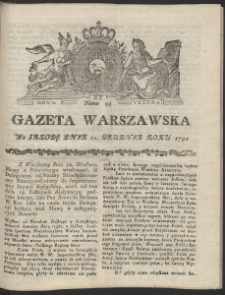 Gazeta Warszawska. R.1792 Nr 99