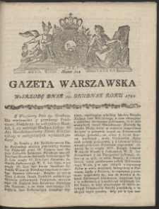 Gazeta Warszawska. R.1792 Nr 101