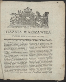 Gazeta Warszawska. R.1793 Nr 8