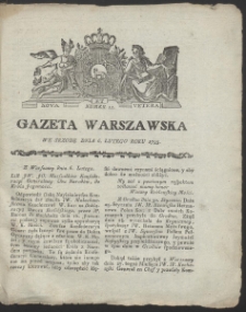 Gazeta Warszawska. R.1793 Nr 11