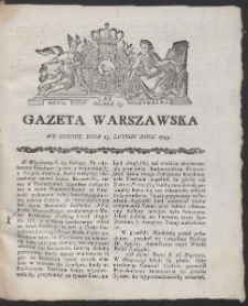 Gazeta Warszawska. R.1793 Nr 13