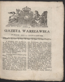 Gazeta Warszawska. R.1793 Nr 48