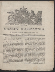 Gazeta Warszawska. R.1793 Nr 74