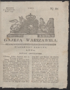Gazeta Warszawska. R.1793 Nr 80