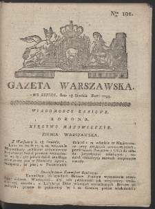 Gazeta Warszawska. R.1793 Nr 101