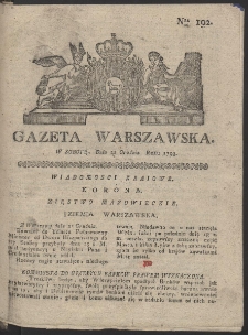 Gazeta Warszawska. R.1793 Nr 102