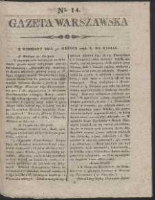 Gazeta Warszawska. R.1796 Nr 14