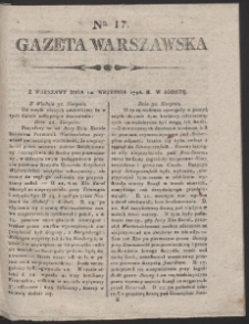 Gazeta Warszawska. R.1796 Nr 17
