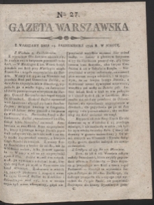Gazeta Warszawska. R.1796 Nr 27