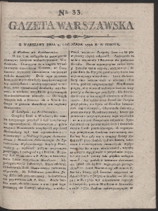 Gazeta Warszawska. R.1796 Nr 33