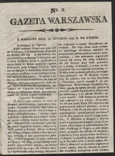 Gazeta Warszawska. R. 1797 Nr 9