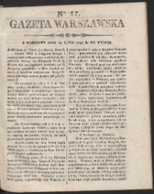 Gazeta Warszawska. R. 1797 Nr 57