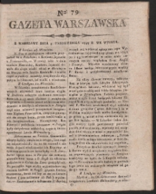 Gazeta Warszawska. R. 1797 Nr 79