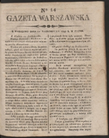Gazeta Warszawska. R. 1797 Nr 84