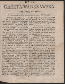 Gazeta Warszawska. R. 1797 Nr 89