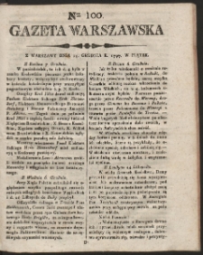 Gazeta Warszawska. R. 1797 Nr 100