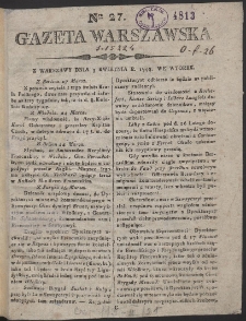 Gazeta Warszawska. R.1798 Nr 27