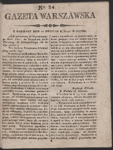 Gazeta Warszawska. R.1798 Nr 34