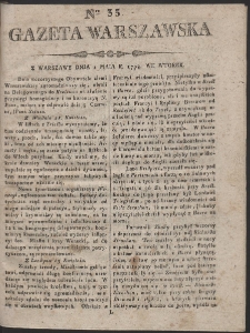 Gazeta Warszawska. R.1798 Nr 35