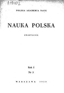 Nauka Polska, Rok I, lipiec-wrzesień 1953, nr 3