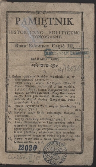 Pamiętnik Historyczno-Polityczny. R.1788 T. 2. (Marzec)