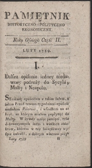 Pamiętnik Historyczno-Polityczny. R.1789. T. 1. (Luty)