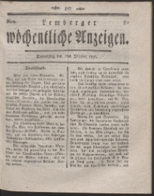 Lemberger Wöchentliche Anzeigen. R. 1797 Nr 55