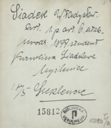 [Legiony Polskie. Kartoteka legionistów internowanych w 1918 r. na Węgrzech i w Polsce. Pudło 9: Lit. Si-Sze]