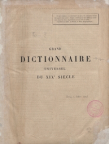 Grand dictionnaire universel du XIXe siècle : français, historique, géographique, mythologique, bibliographique, littéraire, artistique, scientifique, etc., etc. Tome neuvième