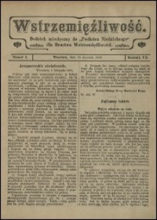 Wstrzemięźliwość : dodatek miesięczny do „Posłańca Niedzielnego” dla Bractwa Wstrzemięźliwości. R. 7 (1906), nr 2