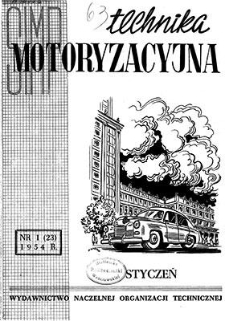 Technika Motoryzacyjna : miesięcznik naukowo-techniczny, Rok IV, styczeń 1954, nr 1 (23)