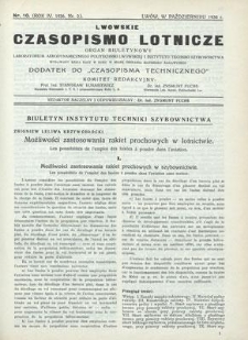 Lwowskie Czasopismo Lotnicze. R. 4, październik 1936, Nr 2